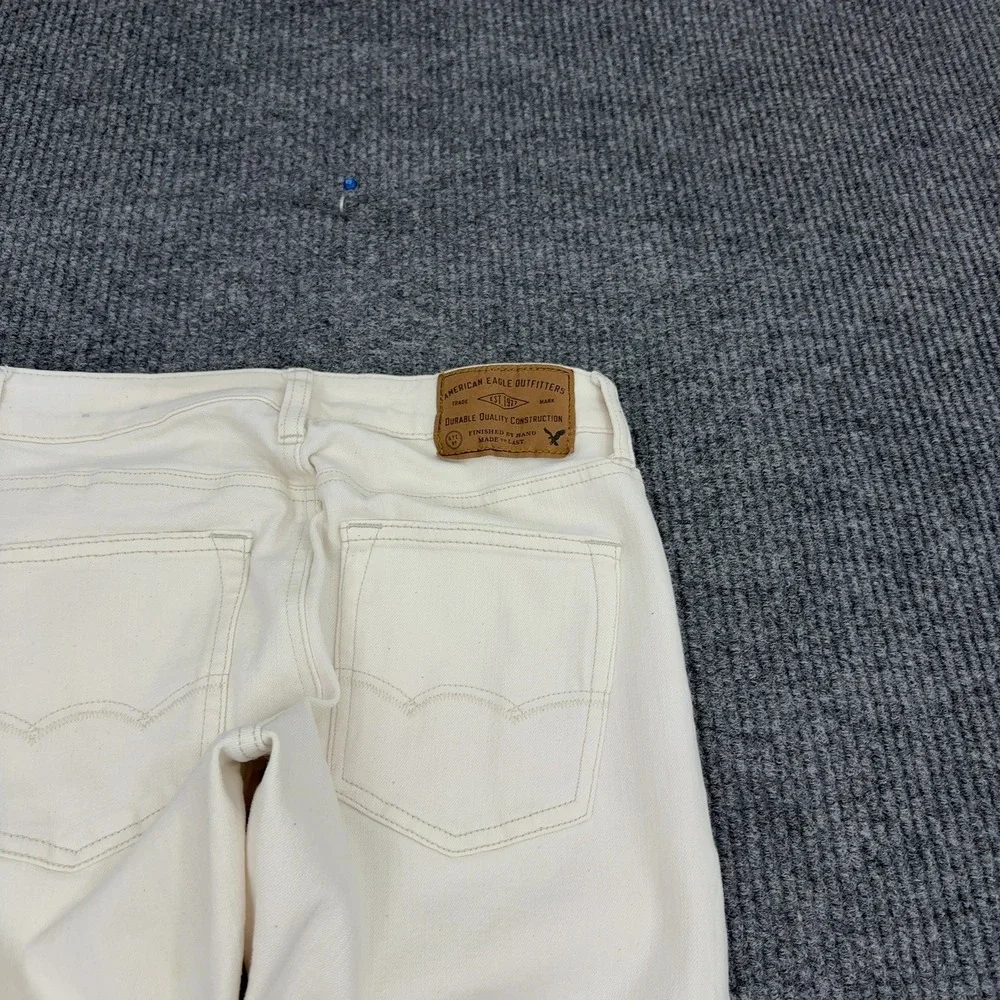 American Eagle Jeans Mens 28x28 White Cotton Extreme Flex Slim Casual Streetwear